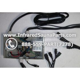 COMPLETE CONTROL POWER BOX 110V / 120V - COMPLETE CONTROL POWER BOX 110V / 120V FED INTL. INFRARED SAUNA WITH 8 FEMALE PLUGS 3