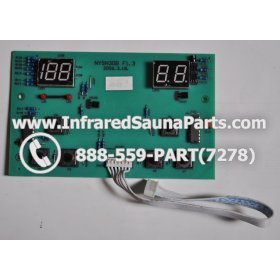 CIRCUIT BOARDS WITH  FACE PLATES - CIRCUIT BOARD WITH FACEPLATE VIDAL INFRARED SAUNA NYSN3DB F1.3 WITH WIRE 4