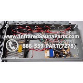 COMPLETE CONTROL POWER BOX WITH CONTROL PANEL - COMPLETE CONTROL POWER BOX PRECISION THERAPY INFRARED SAUNA STYLE 2 WITH ONE CONTROL PANEL 12