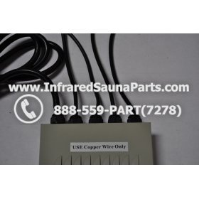 COMPLETE CONTROL POWER BOX 110V / 120V - COMPLETE CONTROL POWER BOX 110V / 120V FED INTL.INFRARED SAUNA WITH 8 HEATER PLUGS v2 4