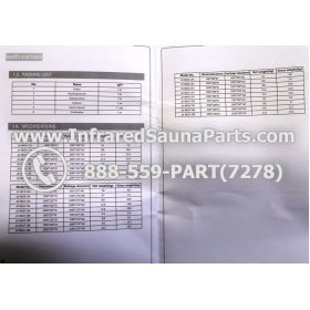 J INFRARED HEATERS 220V / 240V - J RADIANT INFRARED SAUNA CERAMIC HEATER JH-NR18-15B 1800 WATTS 220V /240V 9