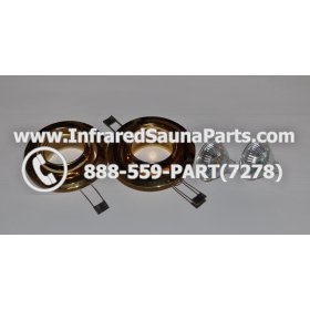 COMPLETE LIGHT ASSEMBLY 110V / 120V - COMPLETE LIGHT ASSEMBLY 2 HOUSING IN GOLD FINISH WITH 2 BULBS 110V / 120V 4