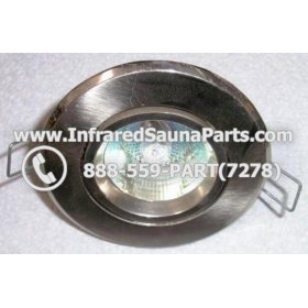 COMPLETE LIGHT ASSEMBLY 110V / 120V - COMPLETE LIGHT ASSEMBLY IN SILVER FINISH WITH BULB 110V / 120V 1