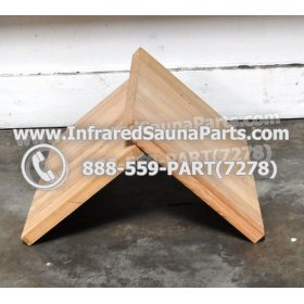 WOOD BENCHS + HEATERS - HEMLOCK WOOD FOLDABLE BENCH ( 25" x 17.8" ) 3