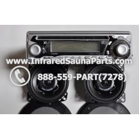 COMPLETE STEREO + SPEAKERS + COVERS - COMPLETE STEREO SYSTEM CD-2000 WITH 2 SPEAKERS 4