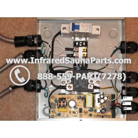 COMPLETE CONTROL POWER BOX 110V / 120V - COMPLETE CONTROL POWER BOX 110V / 120V FED INTL.INFRARED SAUNA WITH 8 HEATER PLUGS v2 12