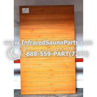 WOOD SAUNA WALLS - HEMLOCK WOOD SAUNA PANEL ( 72.5" x 44.8" ) 1